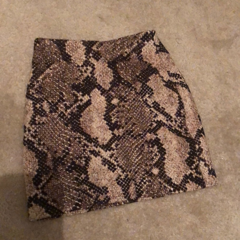 Snakeskin skirt
